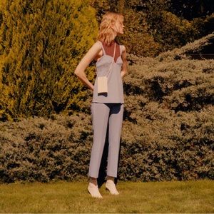 Hi rise periwinkle pants